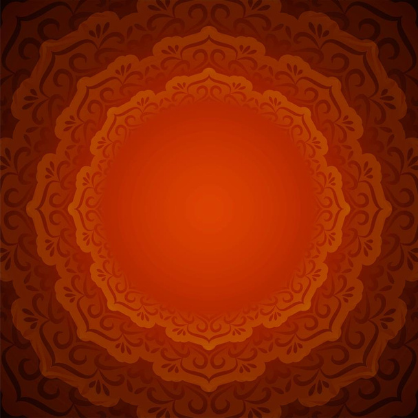 Abstract beautiful decorative mandala background - Vector, afbeelding