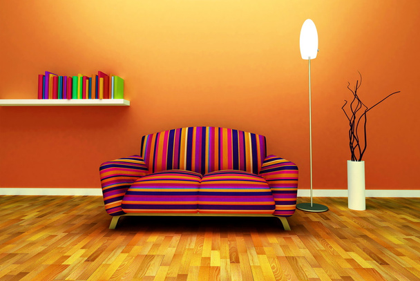 moderní barevné rozkládací v interiéru - Fotografie, Obrázek