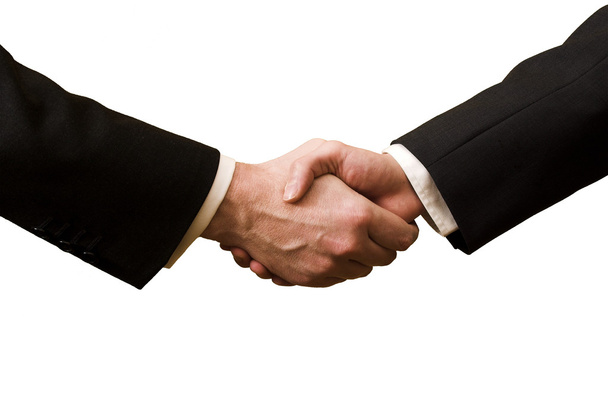 Dos hombres de negocios estrechando las manos - Foto, imagen