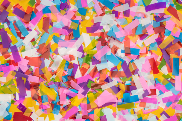 Vista de cerca del fondo de confeti multicolor
 - Foto, Imagen