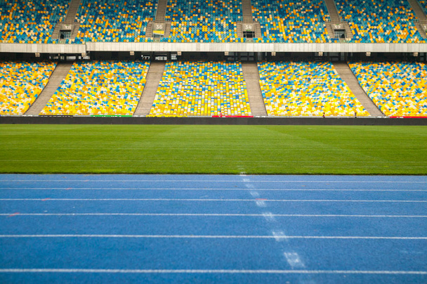 Stadium for sports and concerts empty on a sunny day. - Zdjęcie, obraz