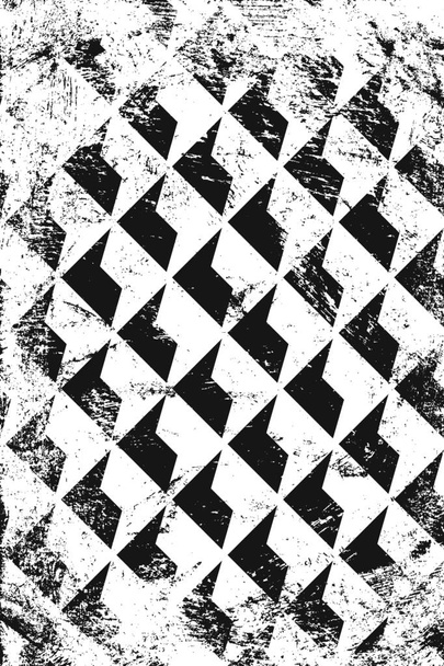 Grunge padrão geométrico abstrato. Vertical pano de fundo preto e branco
. - Vetor, Imagem