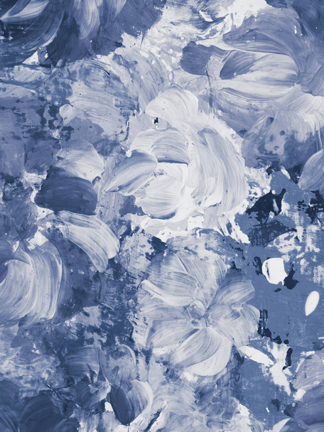 Abstract flowers, art background, texture painting. - 写真・画像