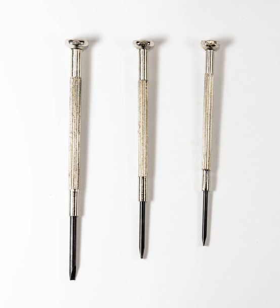 screwdriver, mounting tools isolated on white background - Photo, Image