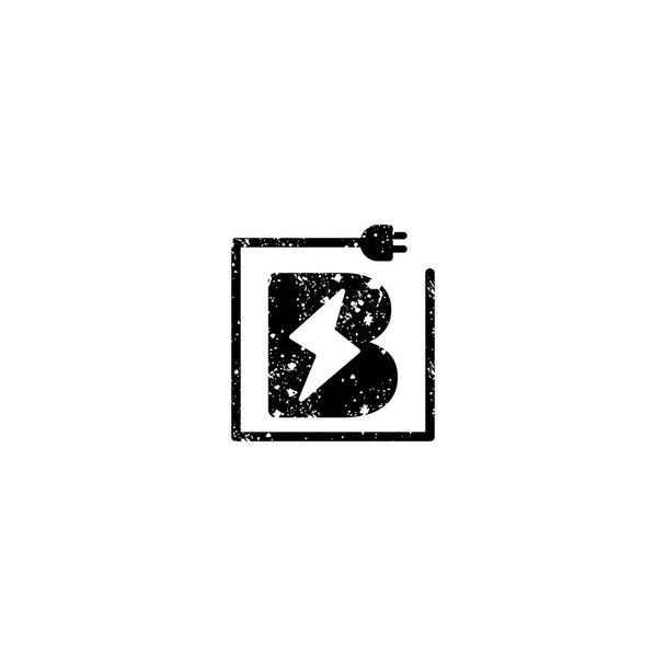 flash logo inicial b símbolo vector eléctrico elemento icono aislado
 - Vector, imagen