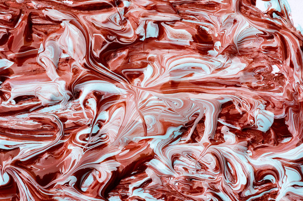 abstrakte Farbe mit roten und weißen Farben - Foto, Bild