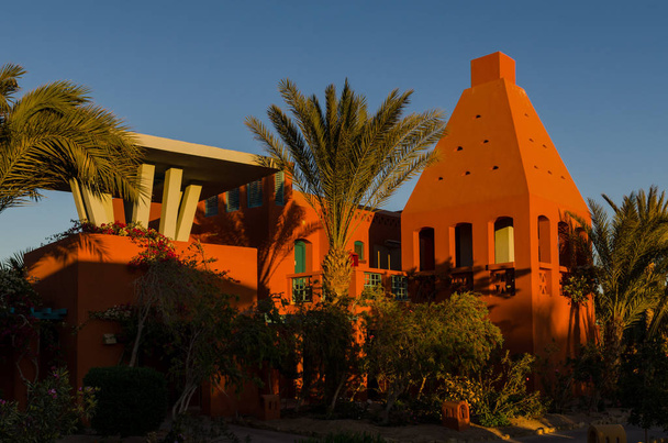 El Gouna hotel at sunset - Foto, Bild