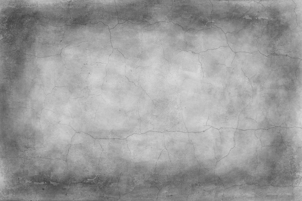pared gris viejo / fondo gris vintage abstracto, textura de hormigón viejo, grieta de yeso
 - Foto, Imagen