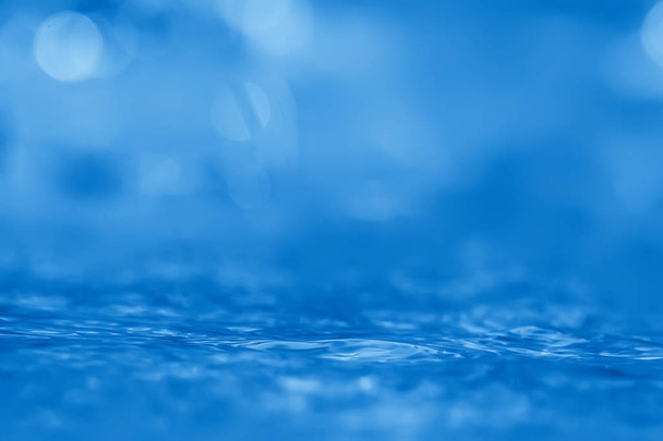 concept blue abstract background water / ocean, lake waves on water, reflection of ripples on the river - Photo, Image