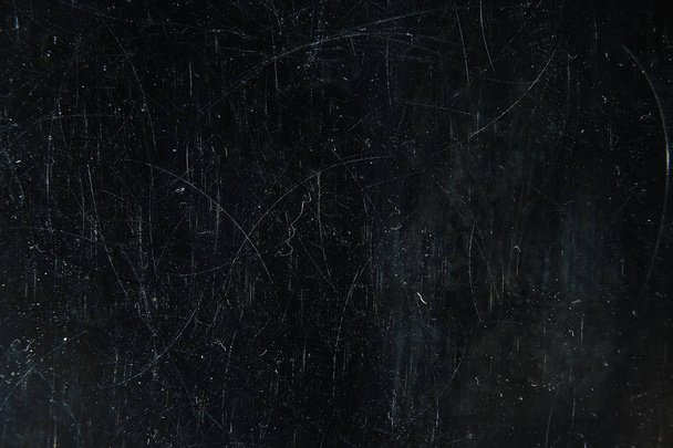noise black background overlay / abstract film noise, black texture, white scratches - Fotografie, Obrázek