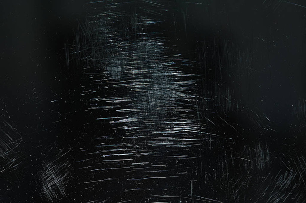 scratch black background overlay / abstract black dark background, broken cracks and scratches for overlay - Fotografie, Obrázek