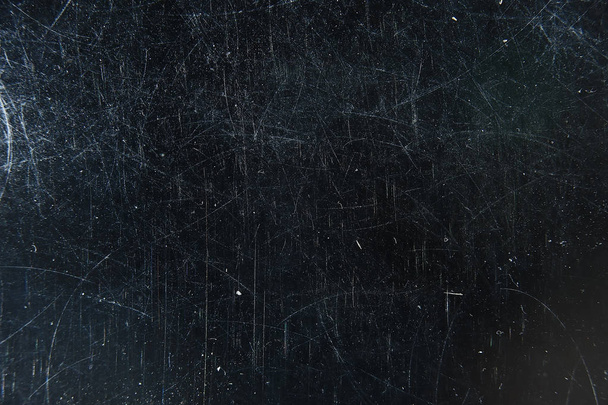 noise black background overlay / abstract film noise, black texture, white scratches - Valokuva, kuva