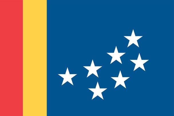 A North Carolina, USA, Észak-Karolina, Durham City zászlaja.  - Vektor, kép