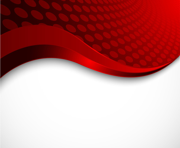 Абстрактный красный волнистый фон
 - Вектор,изображение