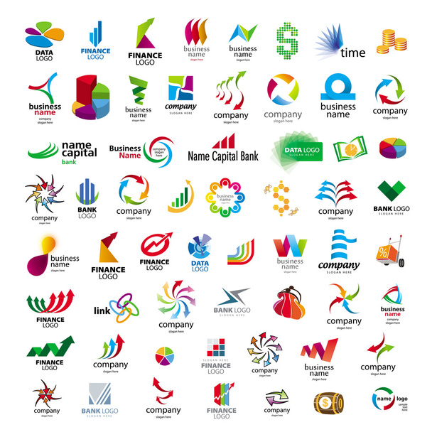 verzameling van vector icons voor banken en financiële bedrijven - Vector, afbeelding
