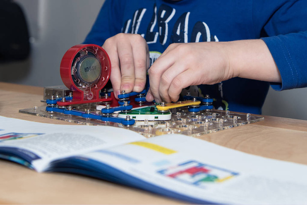Children's constructor for the development of fine motor skills  - Photo, Image