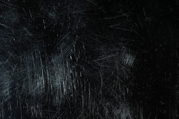 scratch black background overlay / abstract black dark background, broken cracks and scratches for overlay - Foto, Imagem