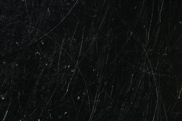 noise black background overlay / abstract film noise, black texture, white scratches - Φωτογραφία, εικόνα