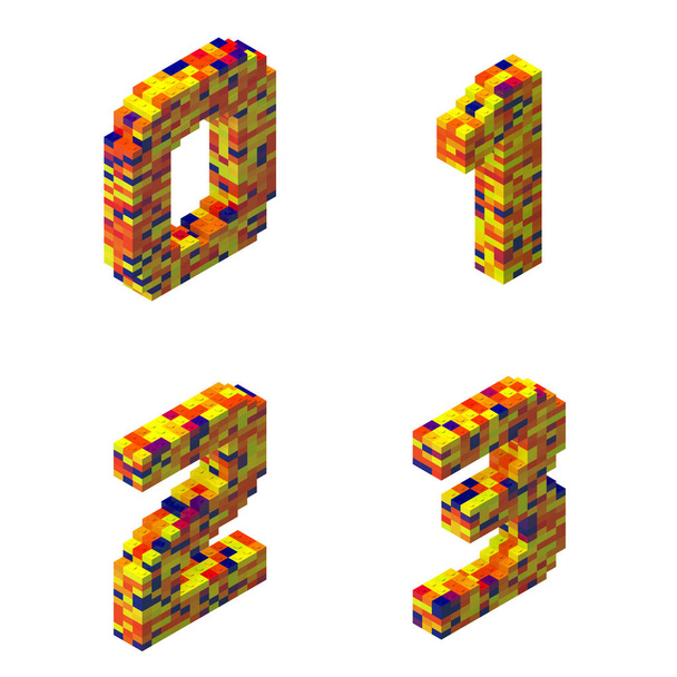 3D LEGO ábécé renderelése - Fotó, kép