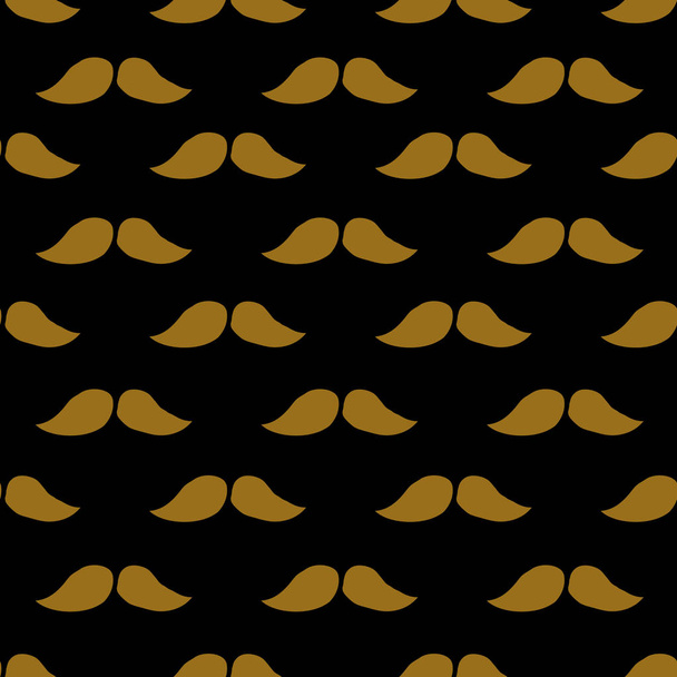 patrón de garabato sin costura bigote
 - Vector, imagen