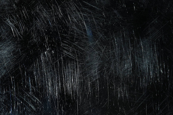 scratch black background overlay / abstract black dark background, broken cracks and scratches for overlay - Φωτογραφία, εικόνα