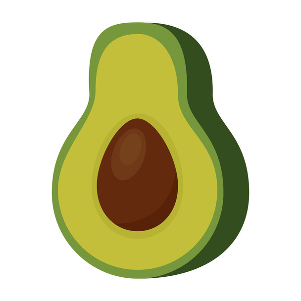 свежая вегетарианская еда авокадо
 - Вектор,изображение