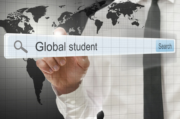 Глобальный студент, написанный в поисковой строке
 - Фото, изображение