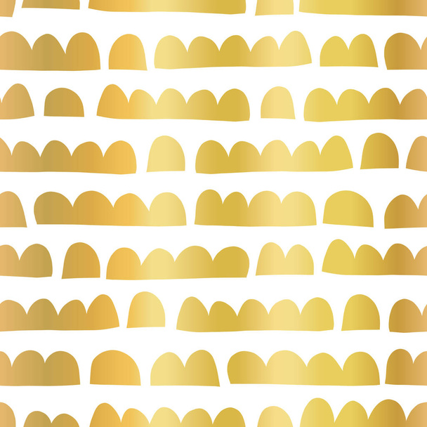 Hoja de oro formas de garabatos abstractas horizontal sin costuras patrón de papel de patrón recortado estilo collage
 - Vector, imagen