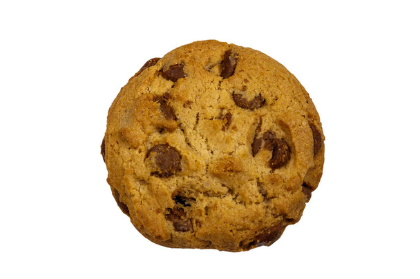 Chocolate chip cookie isolated on white background - Photo, Image