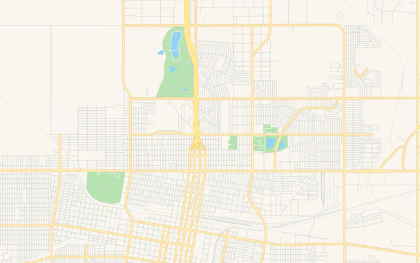 Mapa vectorial vacío de Amarillo, Texas, Estados Unidos
 - Vector, Imagen
