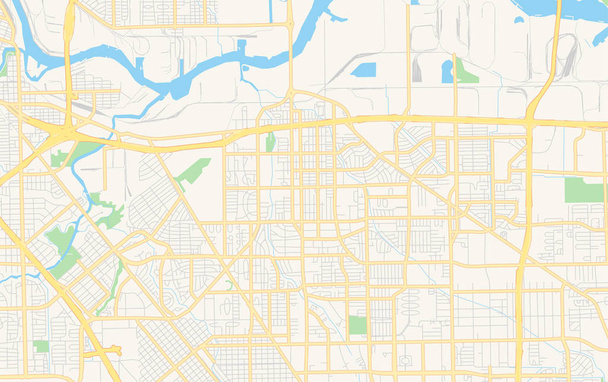 Pusta mapa wektorowa Pasadena, Teksas, Stany Zjednoczone - Wektor, obraz