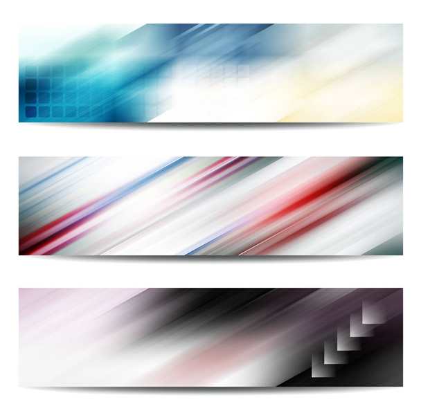 Abstract color banner set - 写真・画像