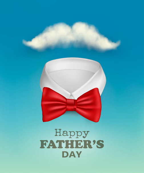 Happy Fathers Day Background With A Colorful Ties On Rope. Vector.  - Vektor, obrázek