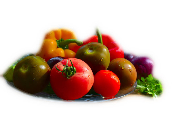verduras sobre un fondo blanco - Foto, Imagen