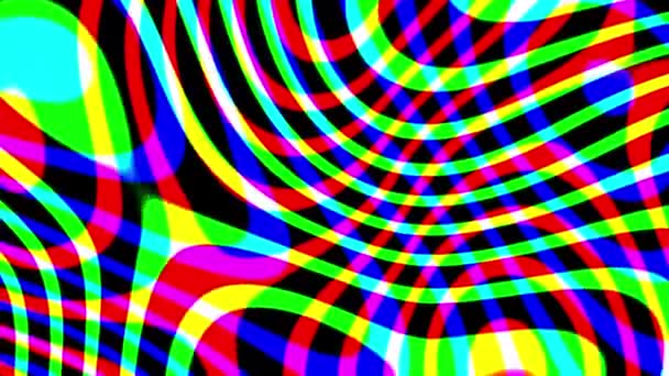 Uma animação gerada por computador mostrando padrões multicoloridos abstratos repetitivos em movimento
. - Filmagem, Vídeo