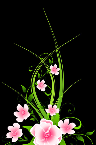 Floral background - Vektör, Görsel
