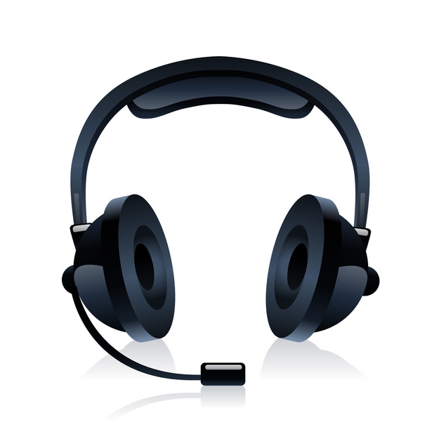 Icon of the headphones - Wektor, obraz