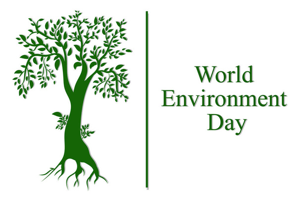 World Environment Day concept. Vector illustration - Vetor, Imagem