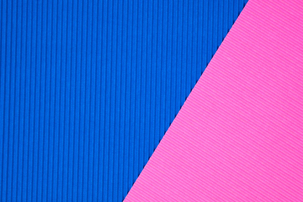 Blue and pink corrugated paper texture, use for background. vivi - Foto, Imagen