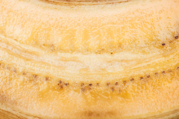 close up view of ripe exotic tasty banana puree - Foto, afbeelding