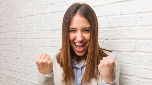 Young business woman surprised and shocked - Photo, Image