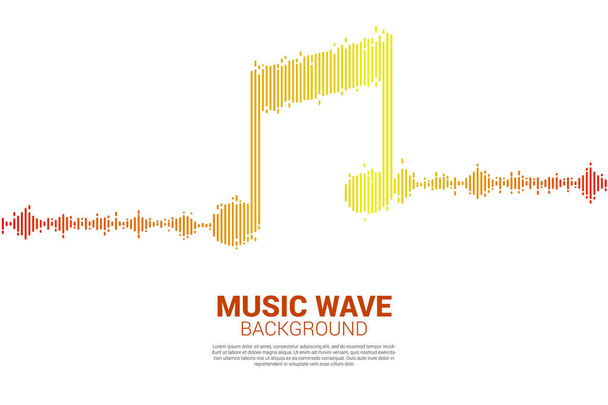 Sonido de la onda Música Ecualizador de fondo. música voz audio señal visual
 - Vector, imagen