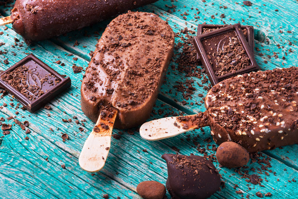 csokoládé jégkrém - Fotó, kép
