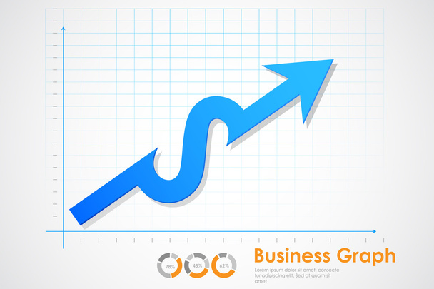 ビジネスの利益のグラフ - ベクター画像