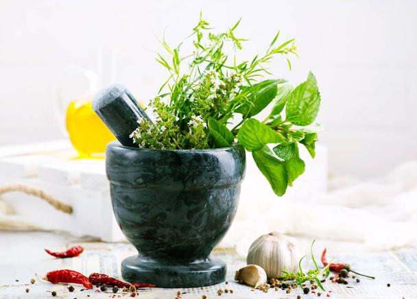 aroma herb and spice - Foto, afbeelding