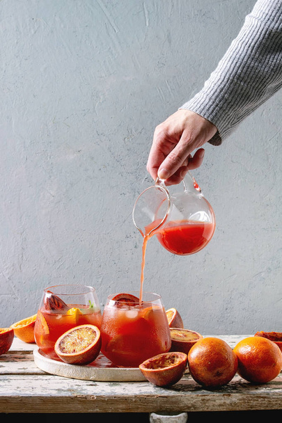 Blood orange cocktail - Φωτογραφία, εικόνα