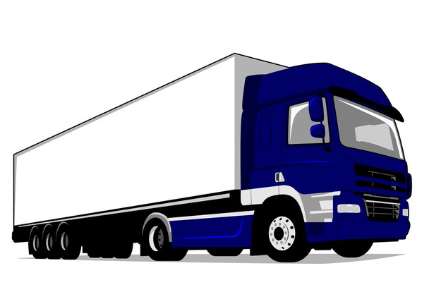 lading vrachtwagen - Vector, afbeelding