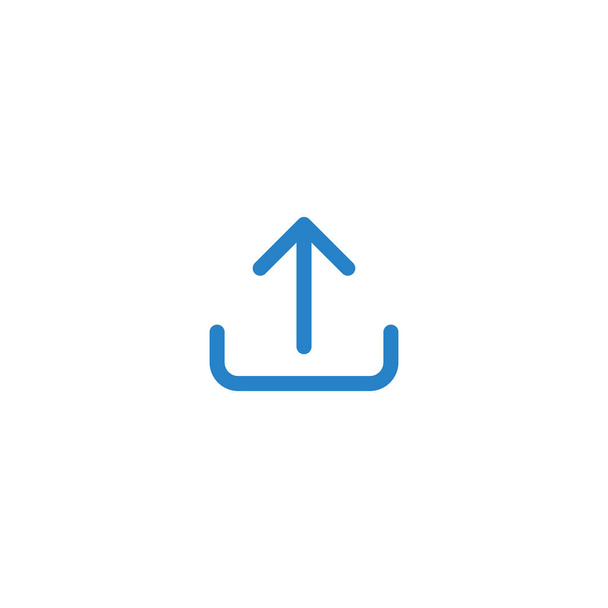 Modern Download Upload Button Icon For All storage business technology company with luxury high end look - Vector, Image