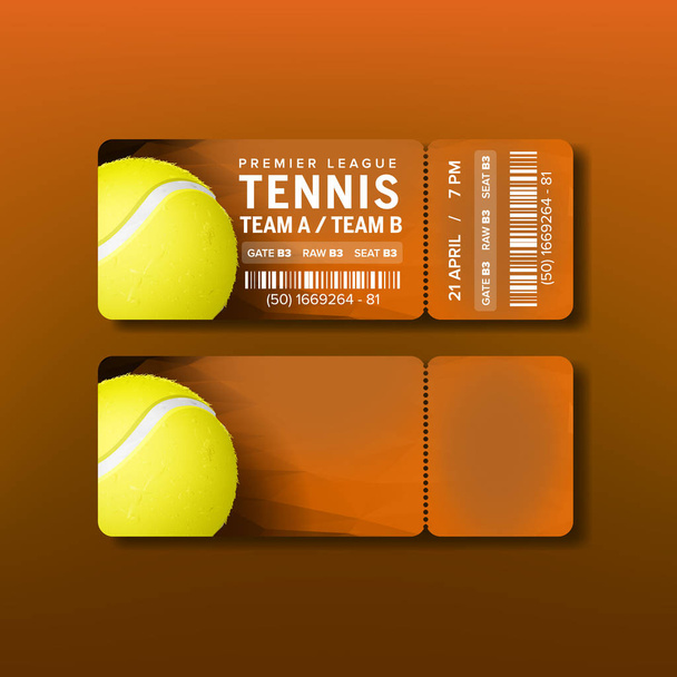 Tennisvektorin valioliigan pääsylippu
 - Vektori, kuva