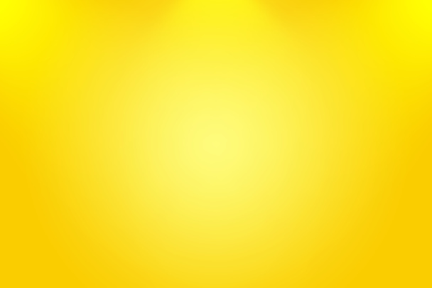 Magiczna abstrakcyjna miękka kolorystyka lśniącego żółtego gradientowego tła studia. - Zdjęcie, obraz